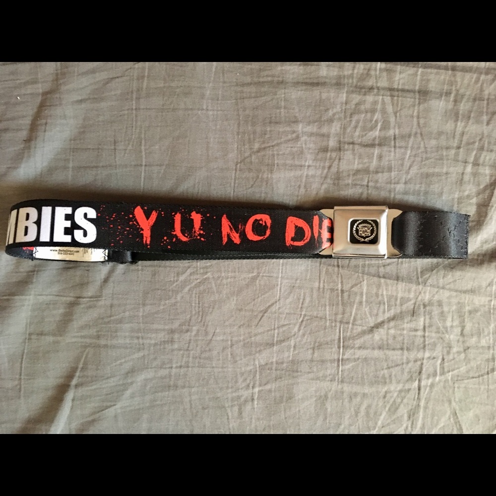 “Zombies Why You No Die” Bloody Horror Seatbelt